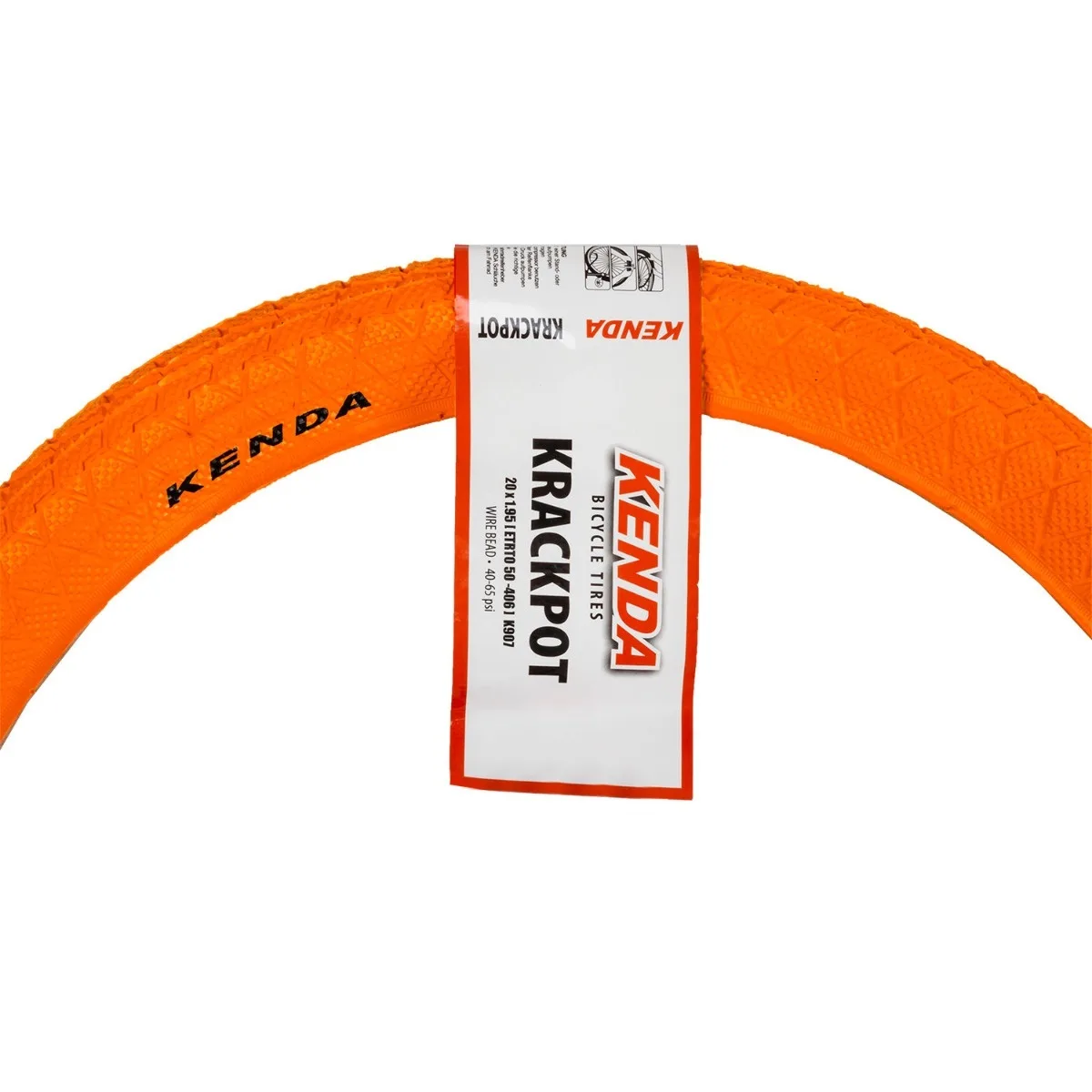 Anvelopa KRACKPOT 20x1.95(50-406) K-907-Portocaliu – miniatură 2