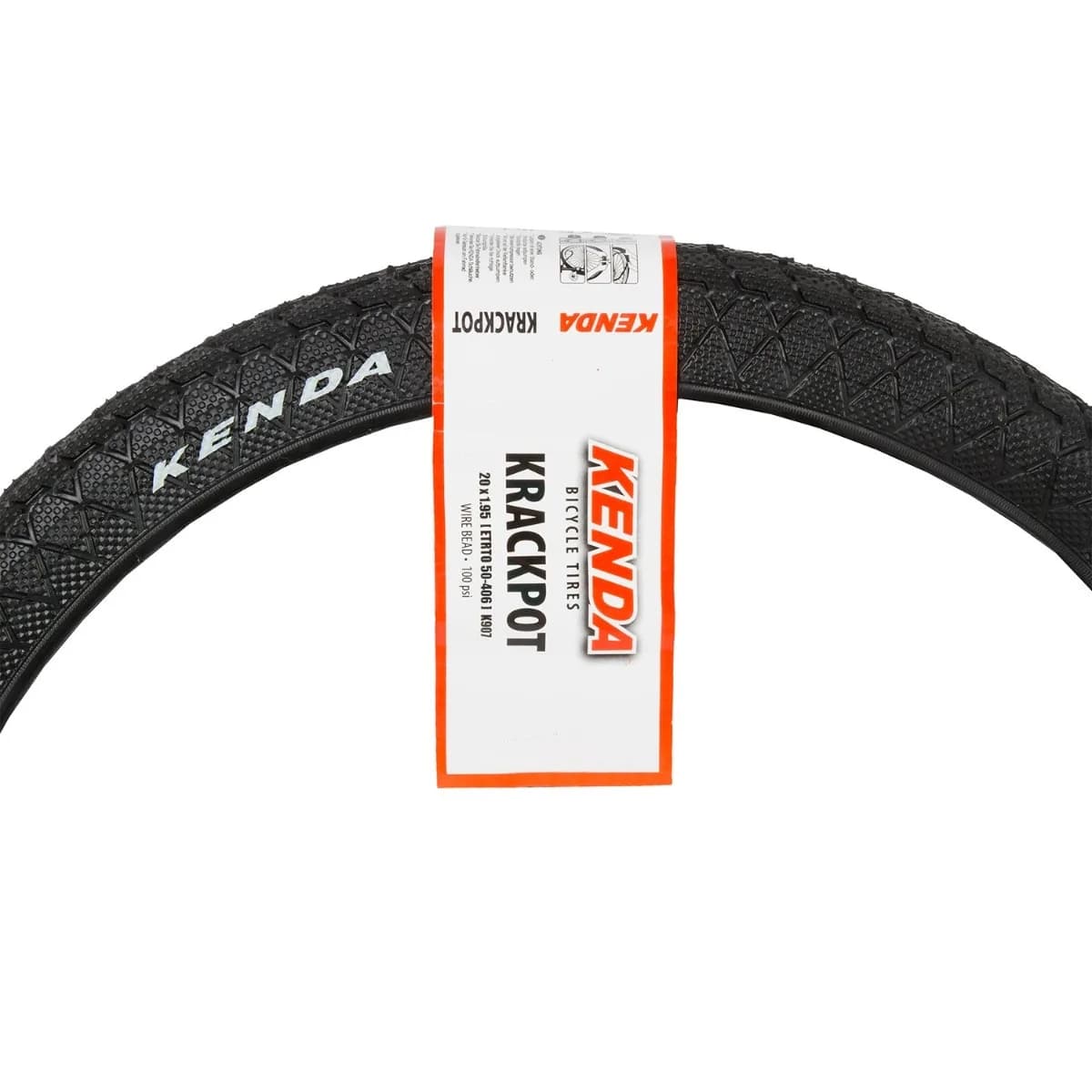 Anvelopa KRACKPOT 20x1.95 (50-406) K-907- Negru – miniatură 2
