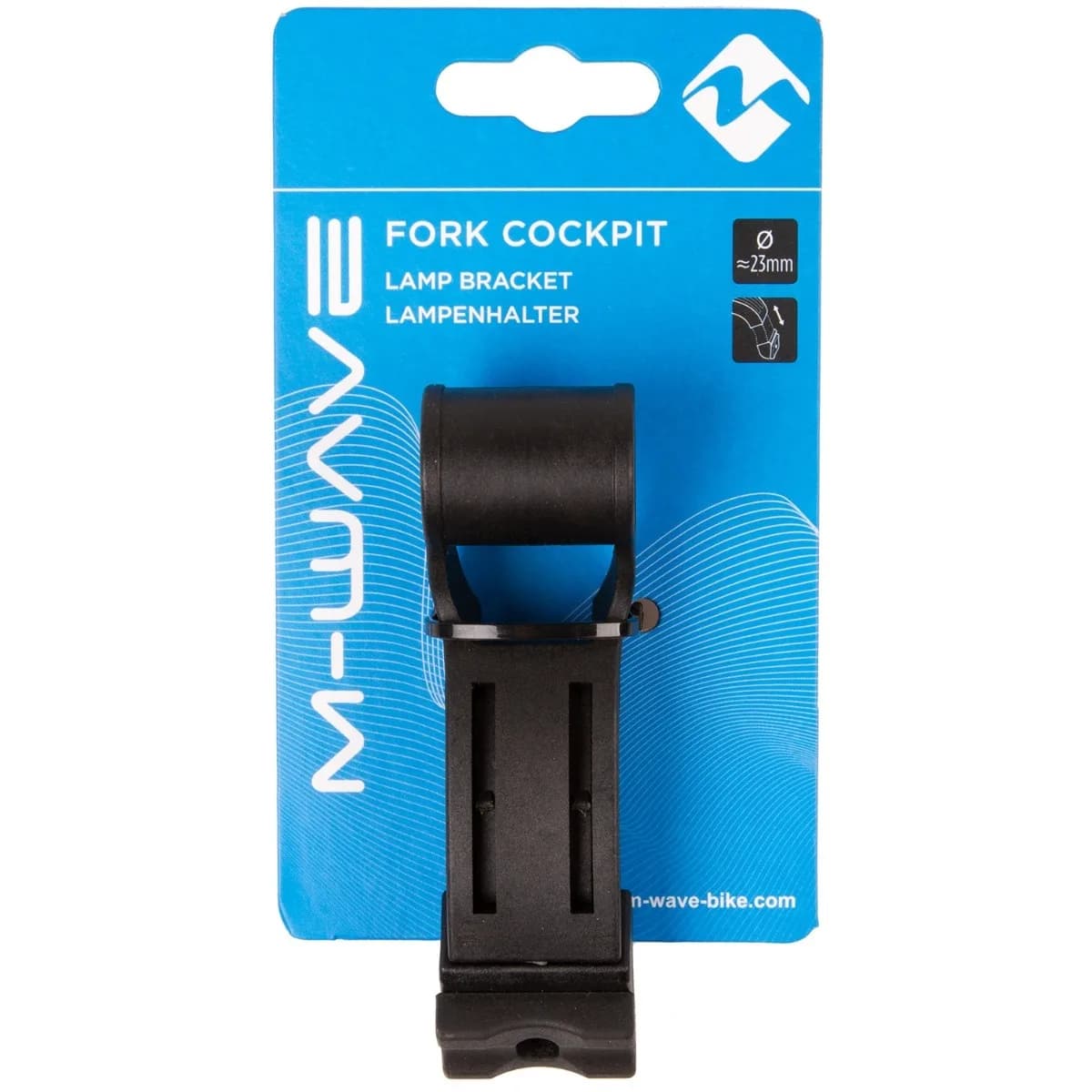 Adaptor prindere Far pe Furca FORK COCKPIT Negru – miniatură 2