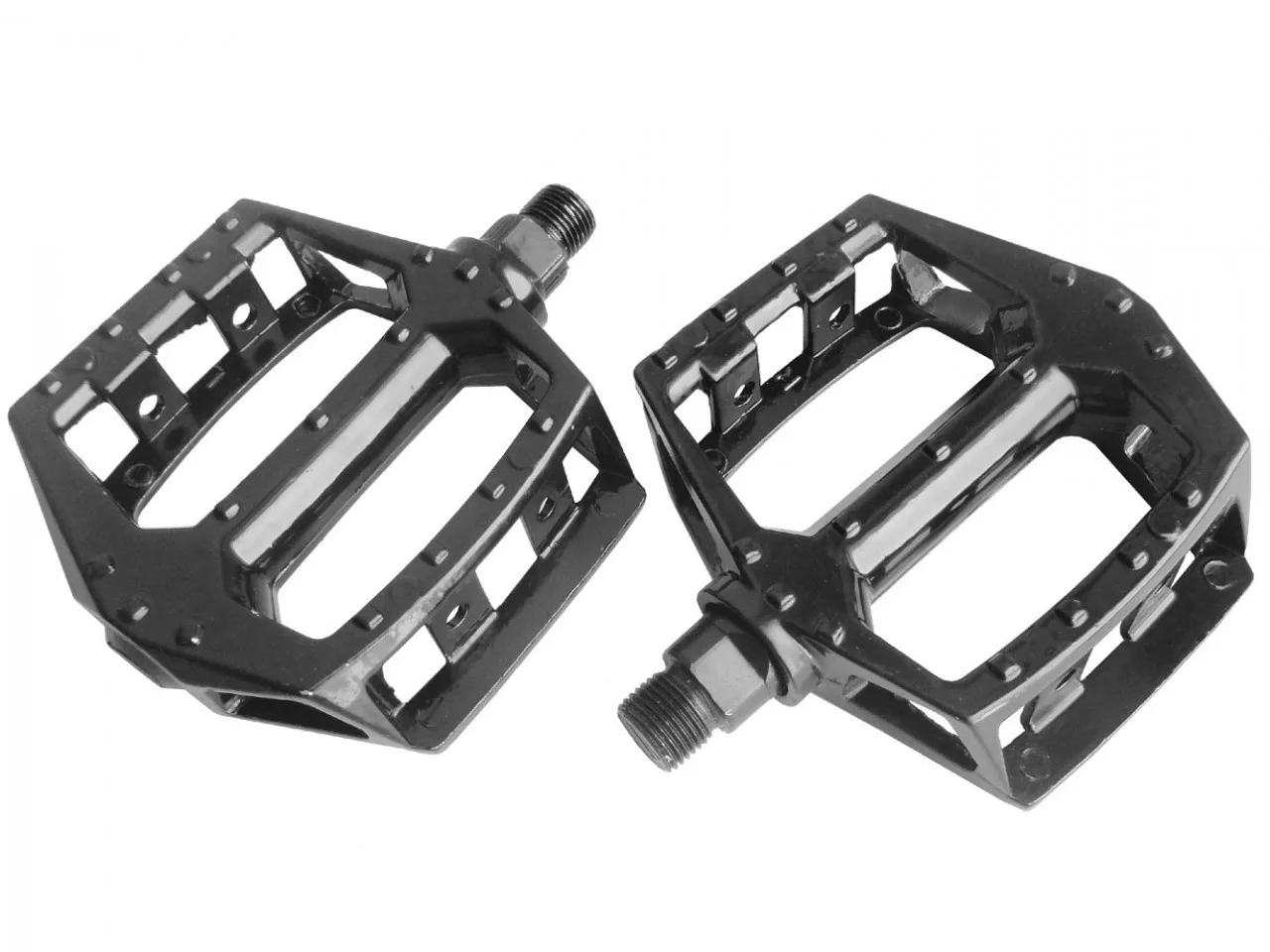 Pedale Aluminiu cu Pini 9/16 87x94 -Negru – miniatură 1
