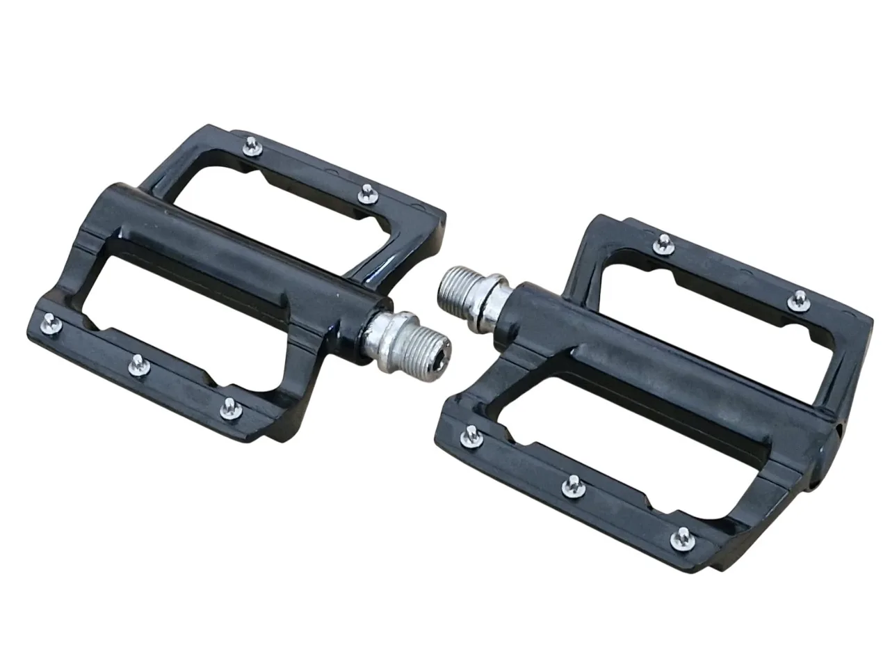 Pedale Aluminiu FLAT Negru – miniatură 1
