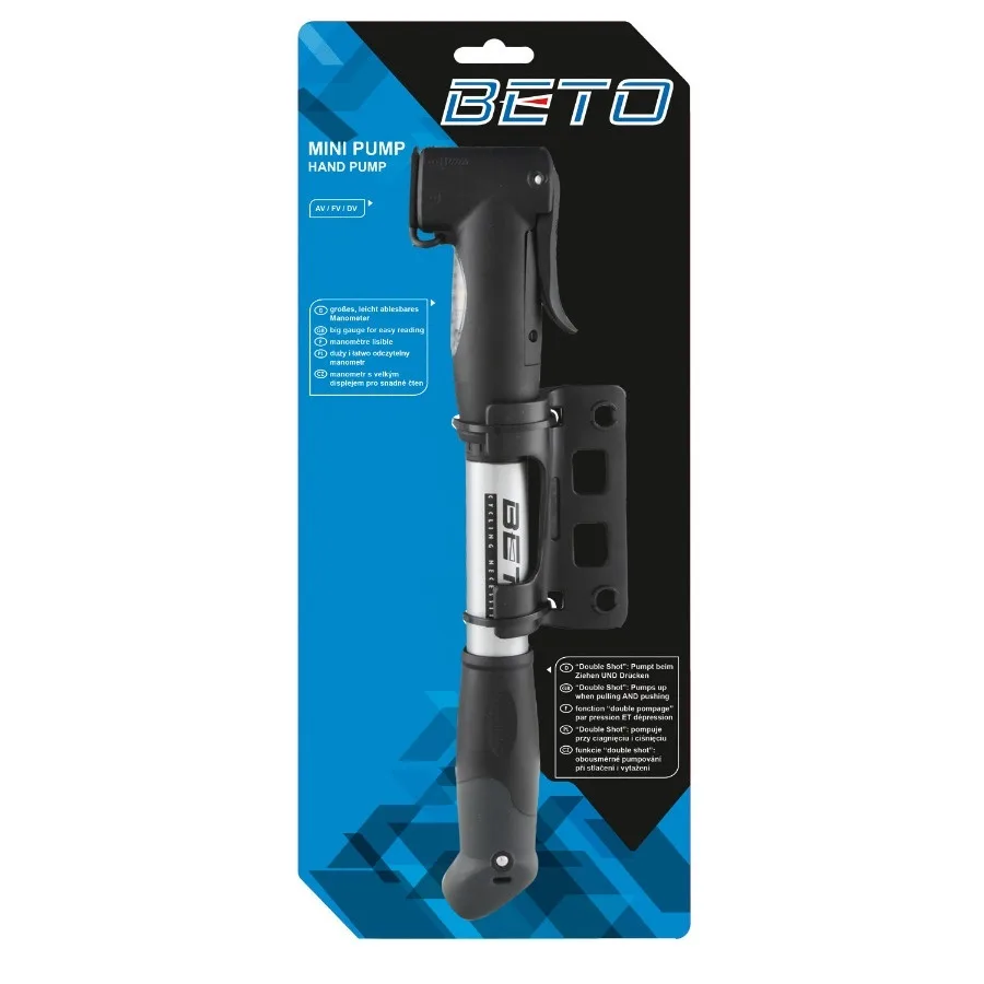 Pompa Mini HxS Dubla Aluminiu – miniatură 3