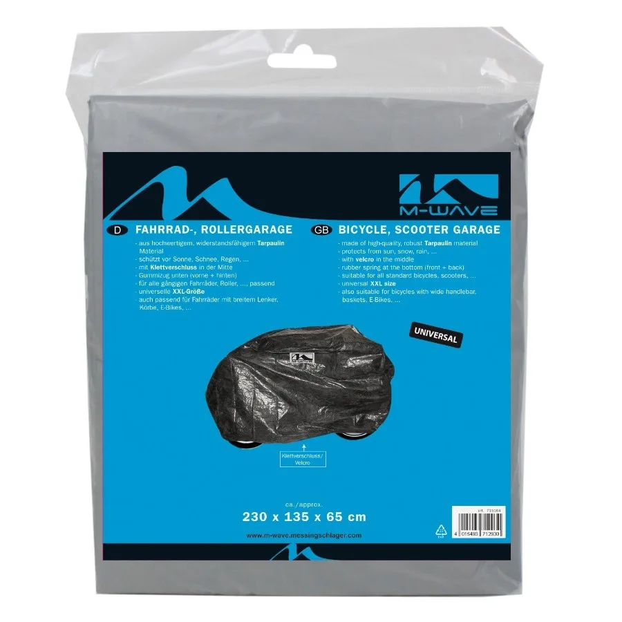 Husa Bicicleta-Scuter Negru, Tarpaulin, 215 x 135 x 65 cm – miniatură 2