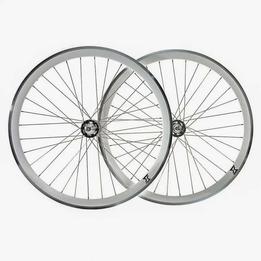 Set Roti Single Speed/Fixie 700-32H 40 mm Silver – miniatură 1