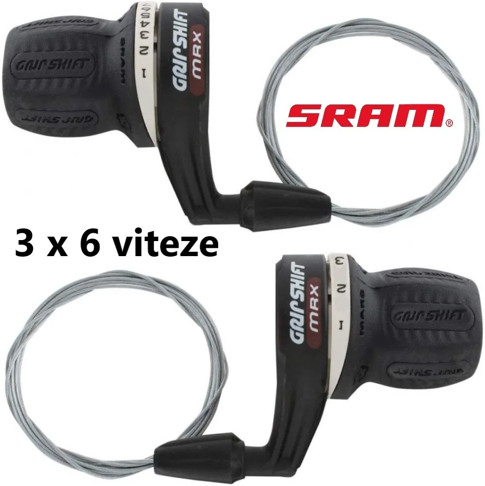 Set Manete Schimbator SRAM MRX 3 x 6 Viteze SH – miniatură 1