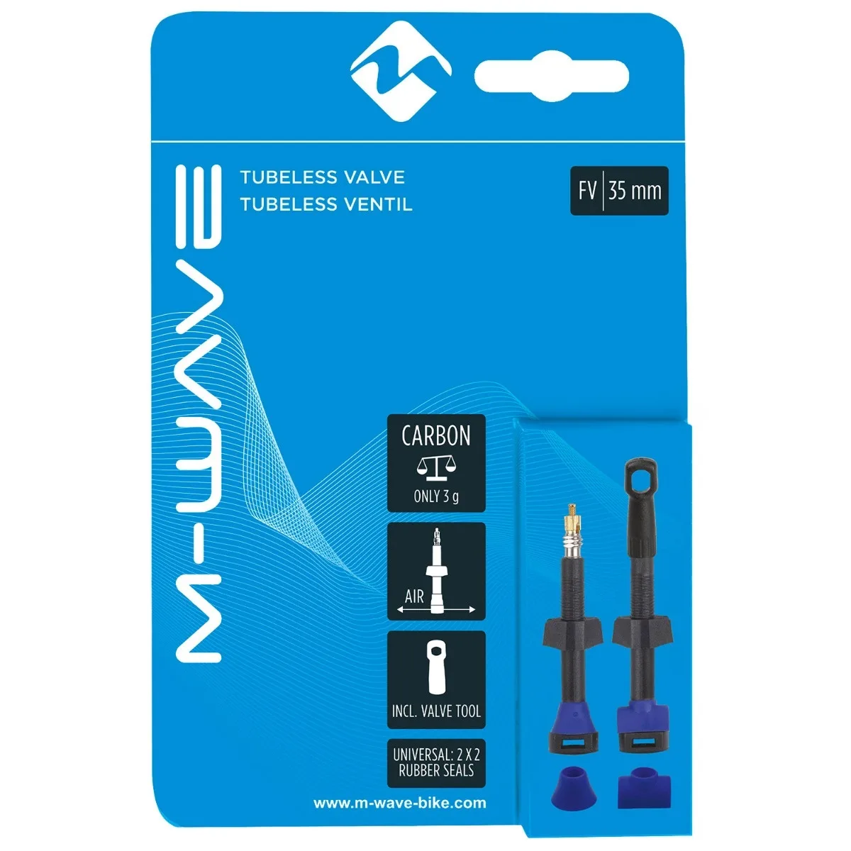 Set Valve Tubeless FV - 35 mm - 2 buc – miniatură 2
