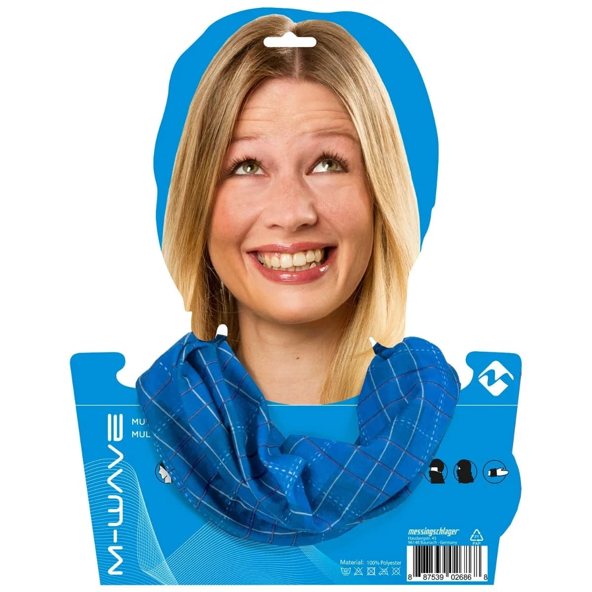 Bandana Albastru/Rosu Squared – miniatură 2