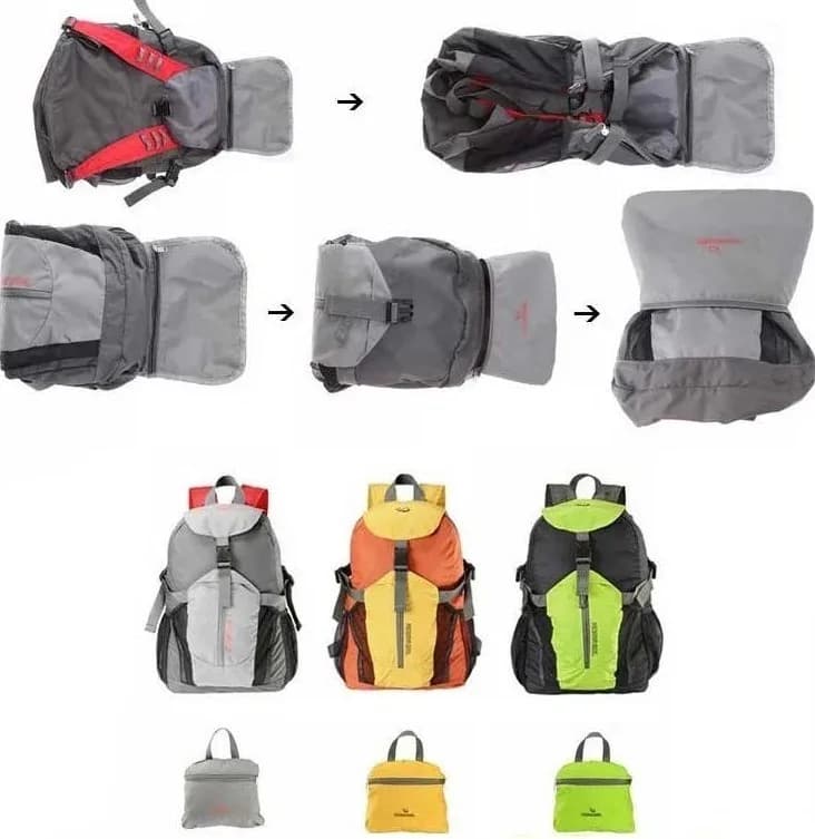 Rucsac Pliabil ROSWHEEL 20 L Negru/Lime – miniatură 5