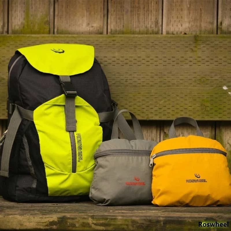 Rucsac Pliabil ROSWHEEL 20 L Negru/Lime – miniatură 4