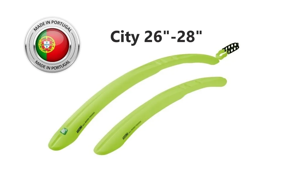Set Aparatori Noroi LASALLE SPORTS Arizona 26"-28" Verde Lime – miniatură 1