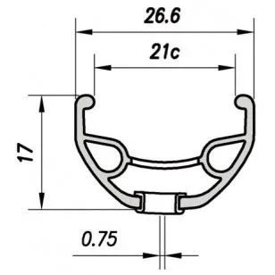Roata Fata 26(559 x 21C)KARMA 32H 2 RUL – miniatură 3