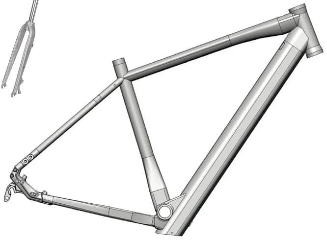 Kit E-Bike Urban-Gravel - CONCEPT H600 - M - 500 mm motor BAFANG – miniatură 1