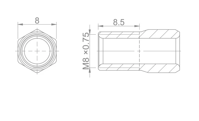 Surub de Compresie M8 x 0,75- 5 mm SHIMANO – miniatură 2