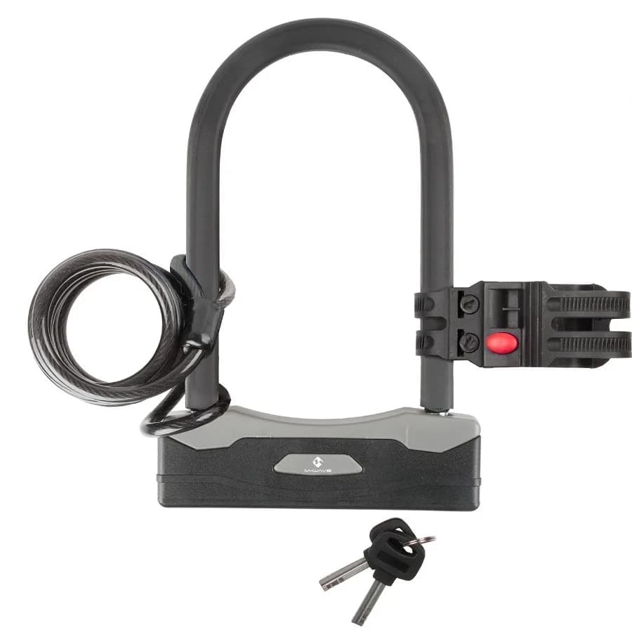 Antifurt Cadru cu Cheie si Cablu Spiralat "B & S" – miniatură 5