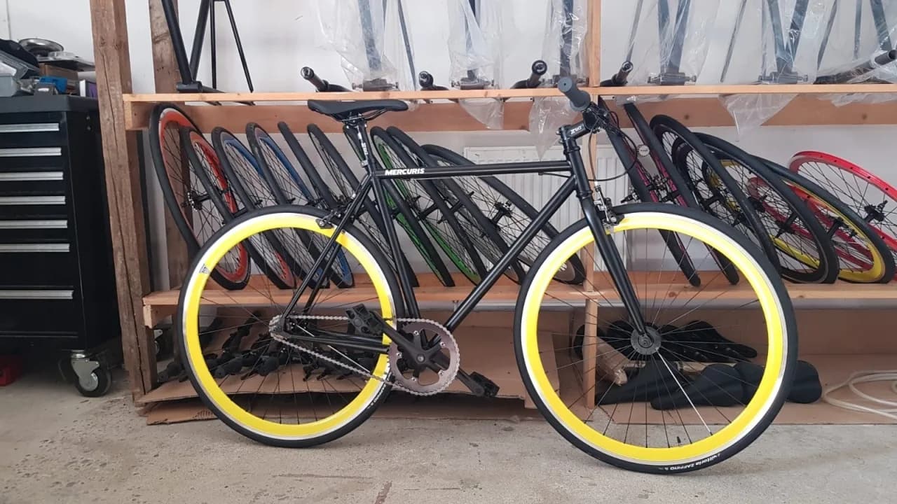 Bike MERCURIS 97 Black - Yellow L - 580 mm – miniatură 2