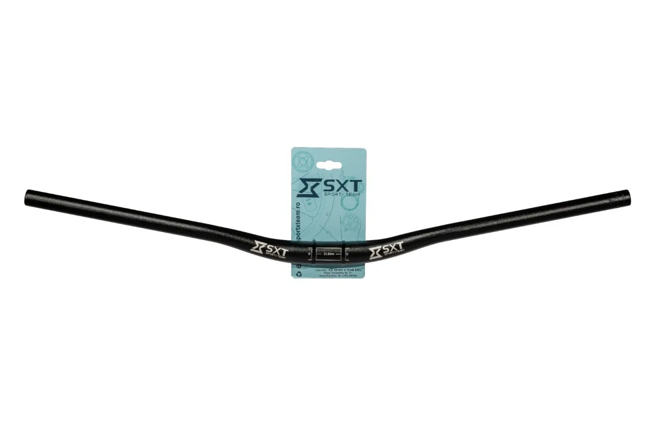 Ghidon Aluminiu MTB 31.8 - 580 mm Negru Matt – miniatură 2