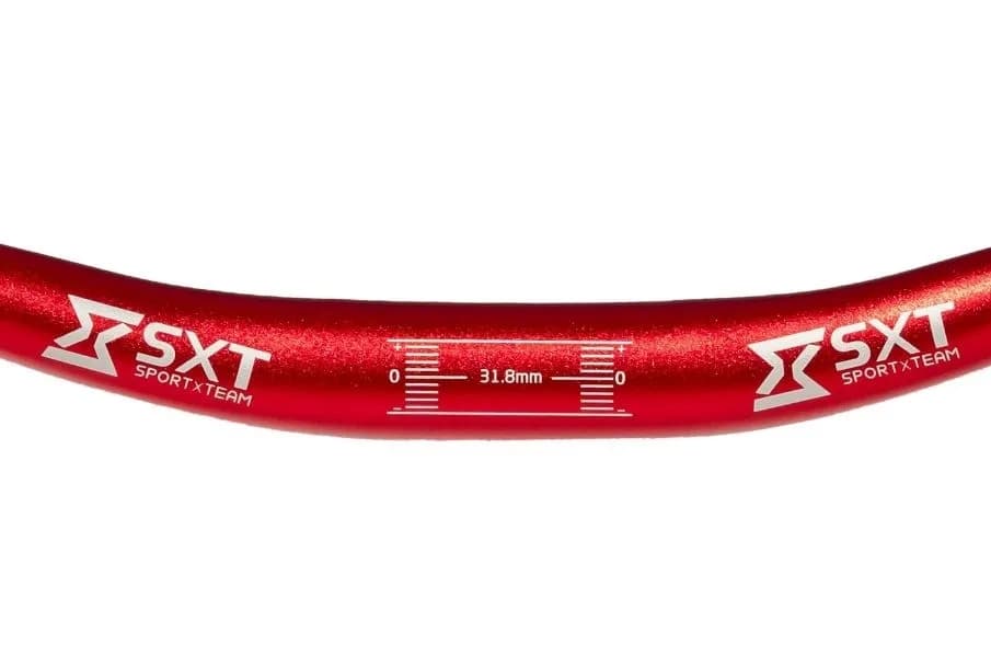 Ghidon Aluminiu MTB 31.8 -800 mm Rosu Matt – miniatură 3