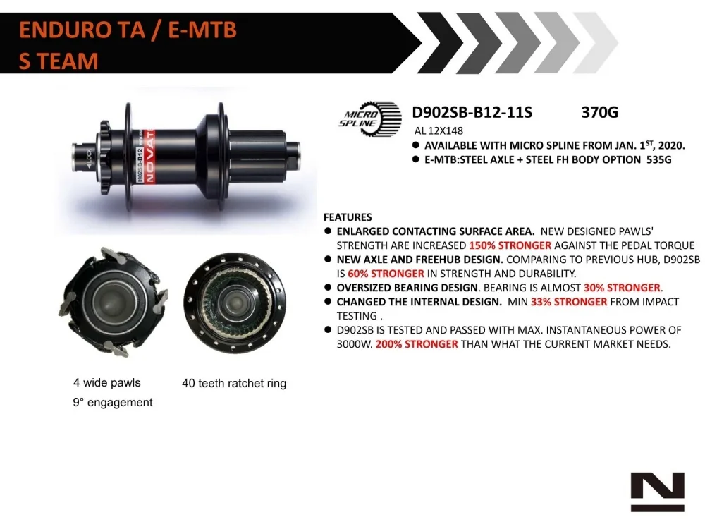 Butuc Spate D902SB-CL-X12-A4A-S11 12 x 142 mm 32H – miniatură 4