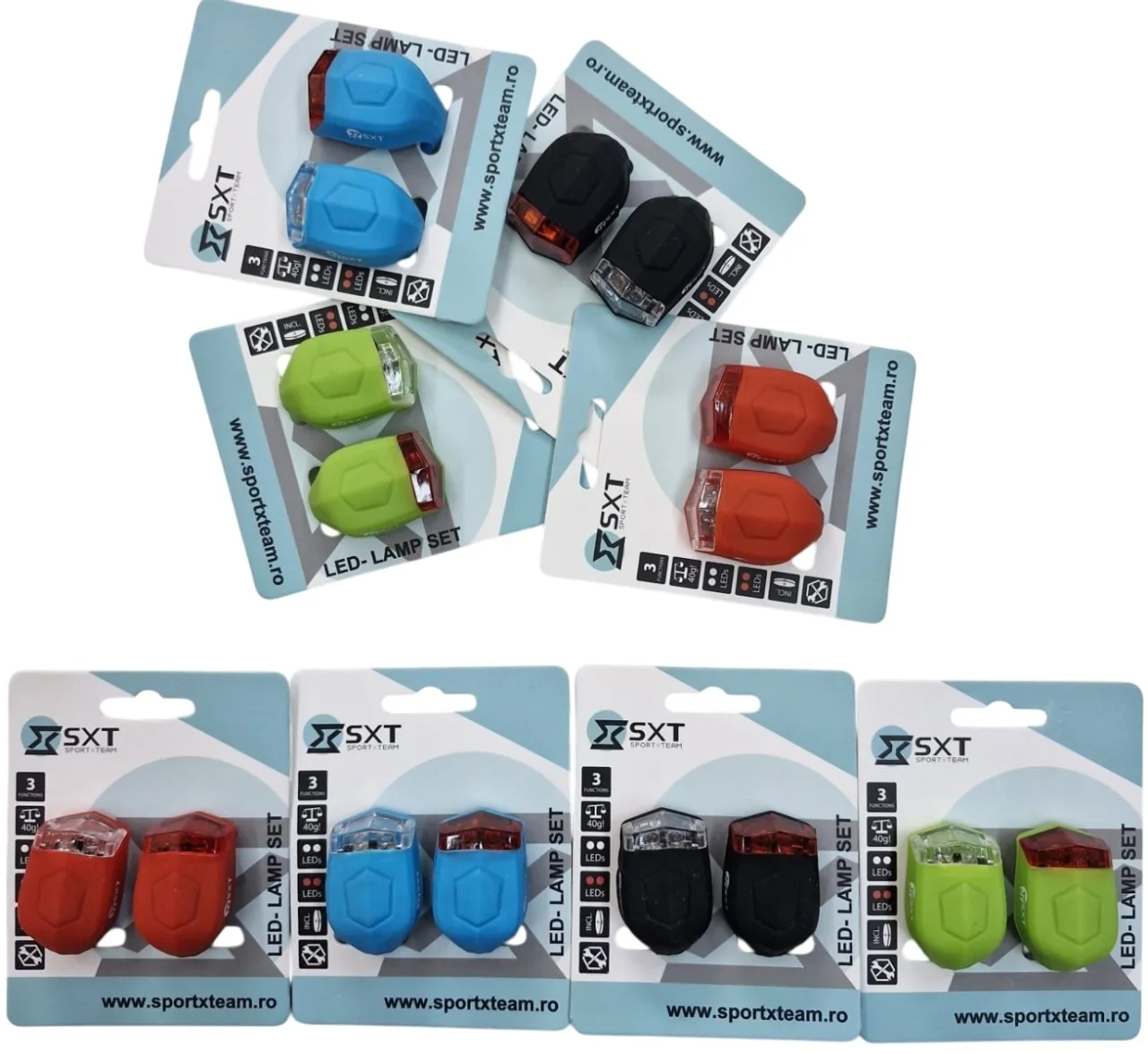 Set Flash cu Baterii (silicone) Verde Lime – miniatură 7