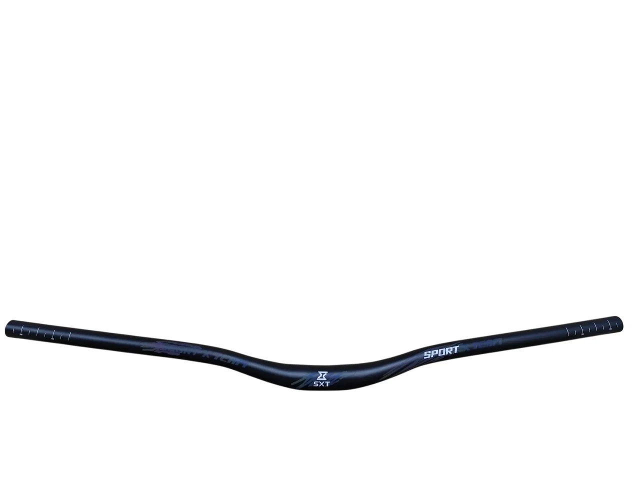 Ghidon Aluminiu MTB - Black Shiny 31.8 -800mm Rise 30 – miniatură 1