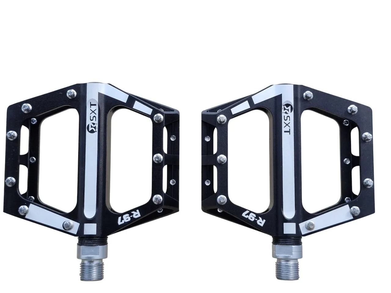 Pedale Aluminiu ALNC-553 Negru 3 Rulmenti 105 x 102 x 26 mm – miniatură 1