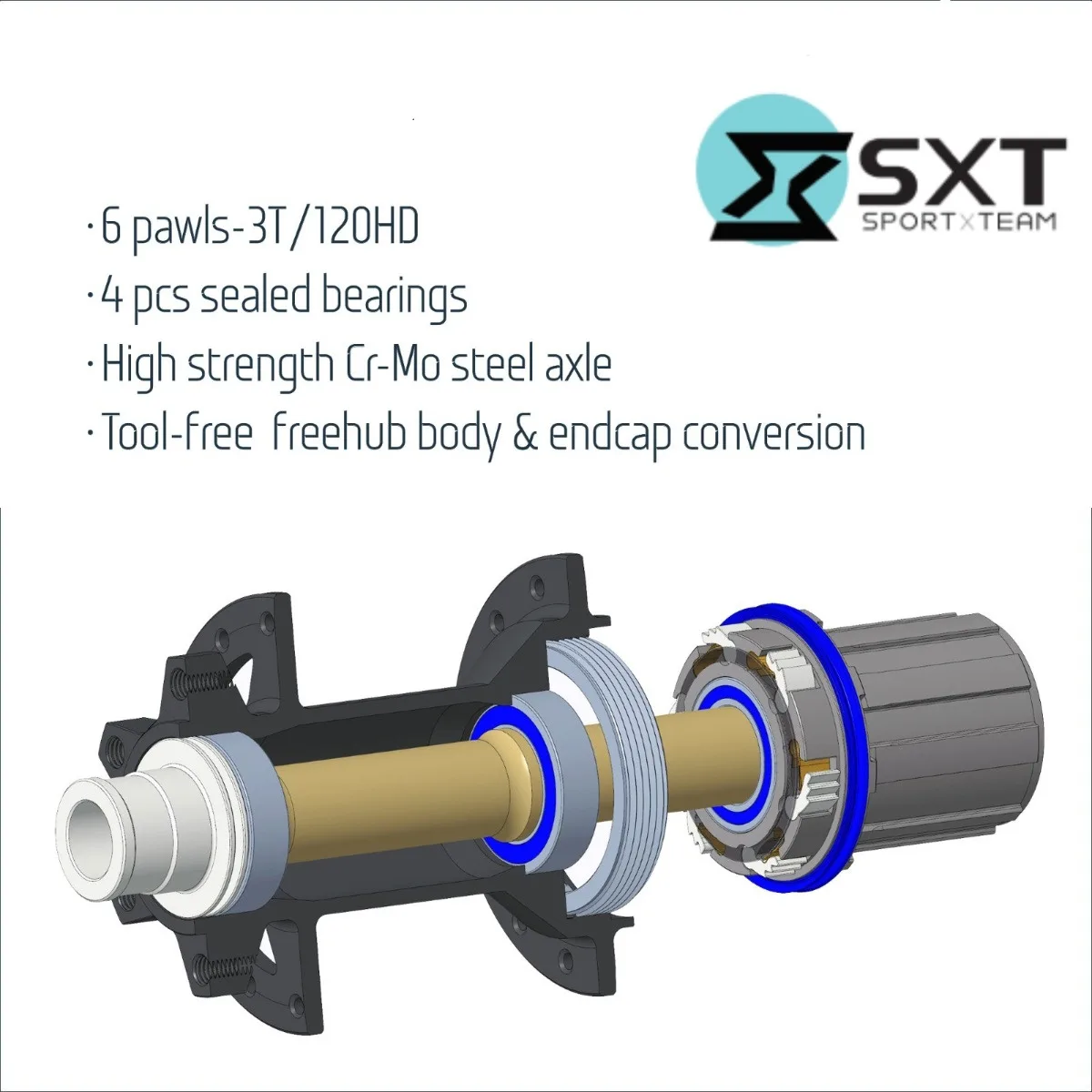 Set Butuci Boost SXT180-R97 -32H -Albastru – miniatură 4
