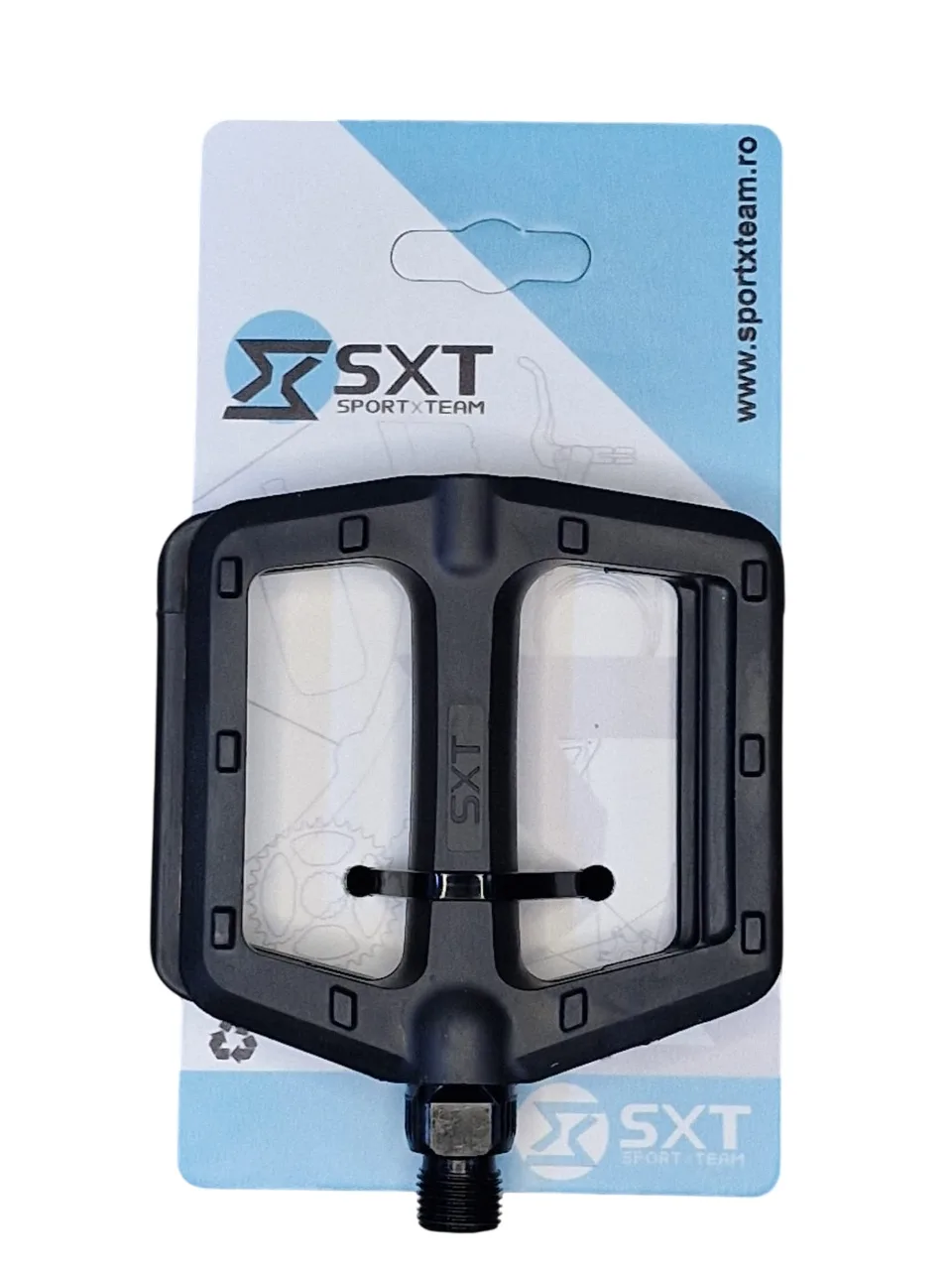 Pedale Plastic 181X Negru 9/16 – miniatură 2