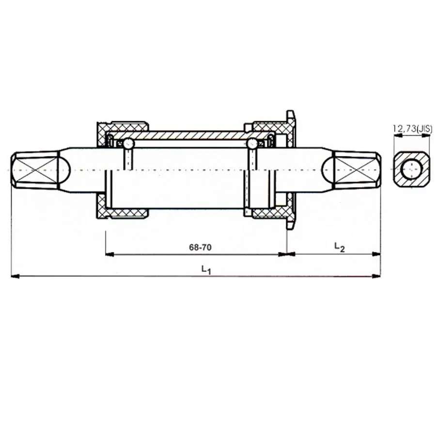 Monobloc Pedalier Fat Bike 100 mm (3/3)