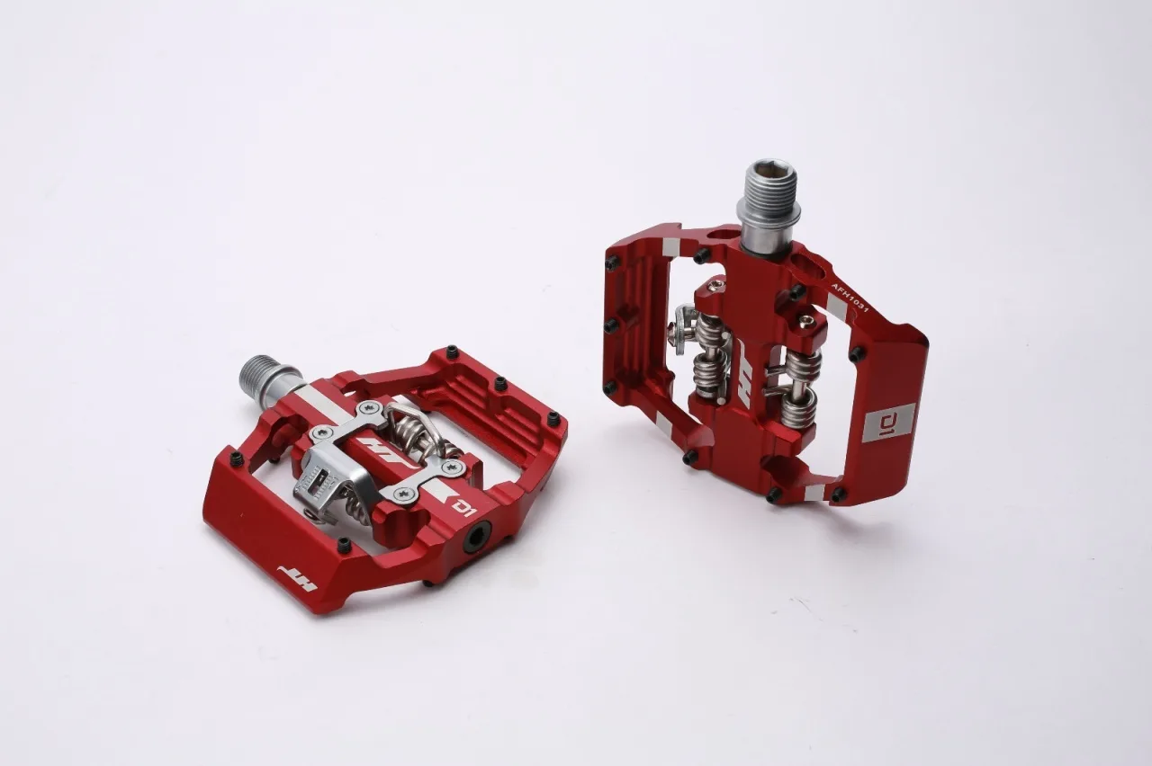 Pedale Duble HT D1 Rosu (1/4)