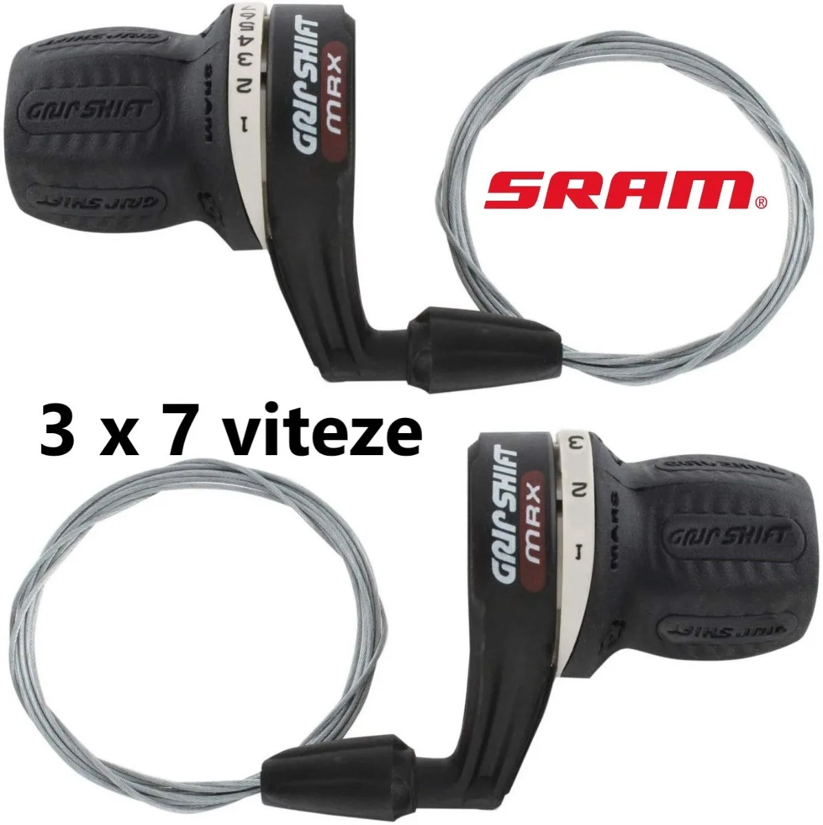 Set Manete Schimbator SRAM MRX 3 x 7 Viteze - SH (1/3)