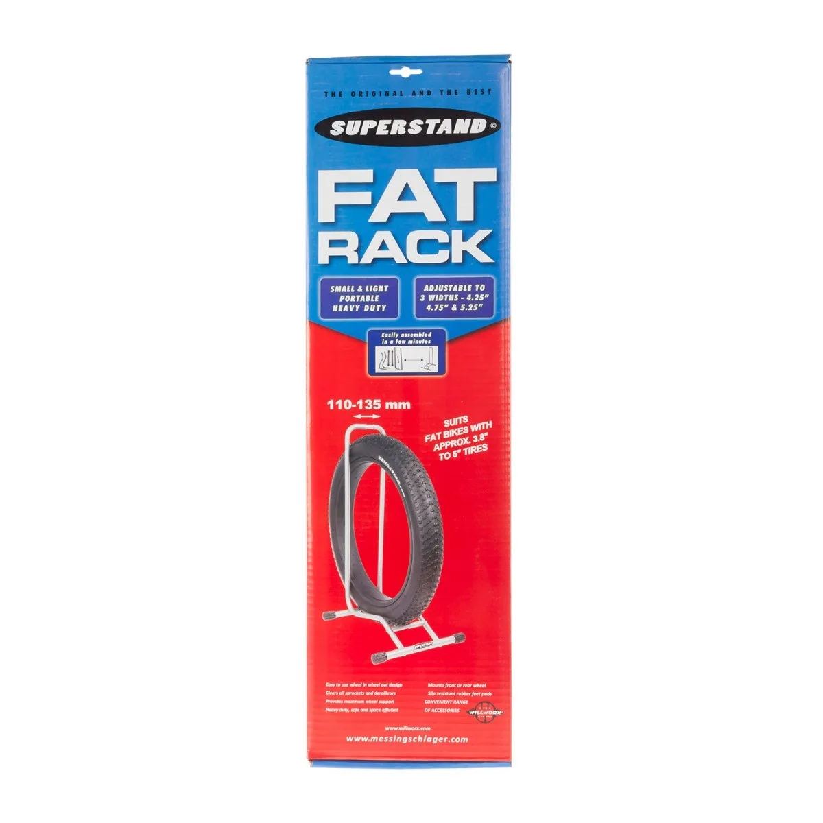 Suport Bicicleta WILLWORX FAT RAK 2,75"-5,25" (2/4)
