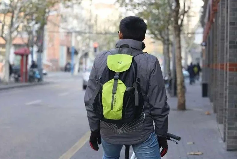 Rucsac Pliabil ROSWHEEL 20 L Negru/Lime (6/6)