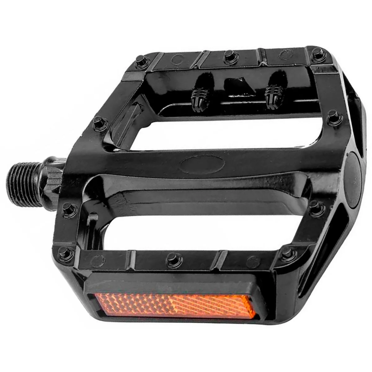 Pedale Aluminiu BLACK FLAT 9/16 Negru (3/6)