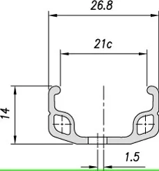Janta Simpla MACH1 M110 28(622 x 21C) 36H Negru (2/3)