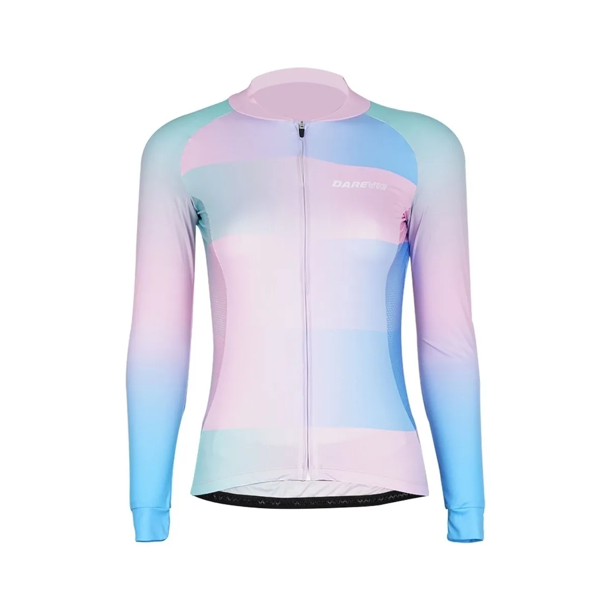 Tricou Ciclism Lady DAREVIE Albastru/Roz XL (1/4)