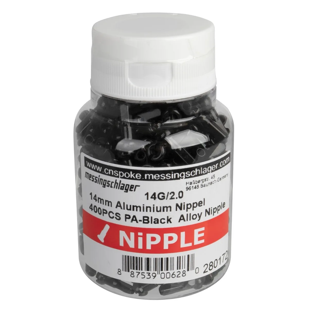 Niplu Aluminiu 14G-A 14 - 2 mm Negru (1/2)