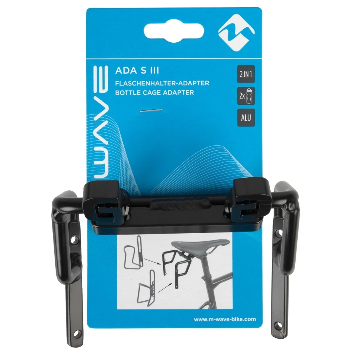 Adaptor Suport Bidon Ada S III Aluminiu Negru (3/3)