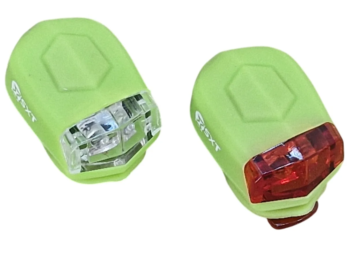 Set Flash cu Baterii (silicone) Verde Lime (1/7)