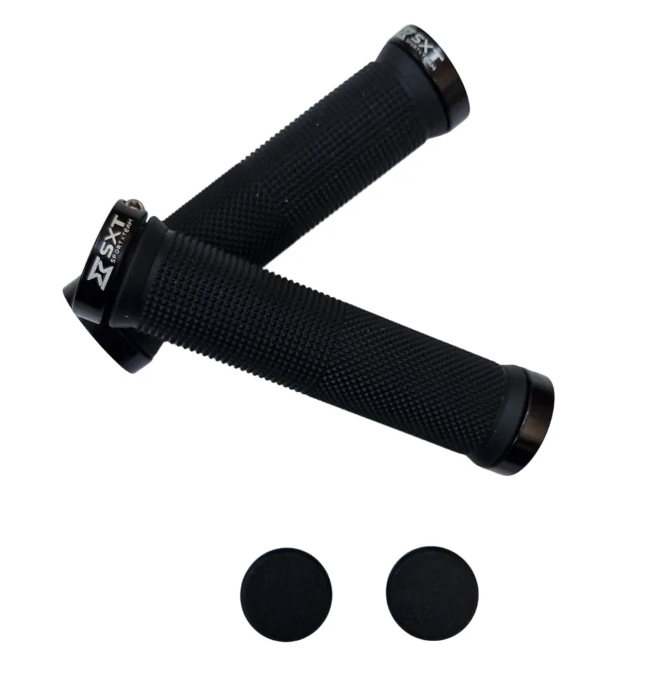 Mansoane MTB ZN-002 - 130 mm Lock-On Dublu Negru (2/3)