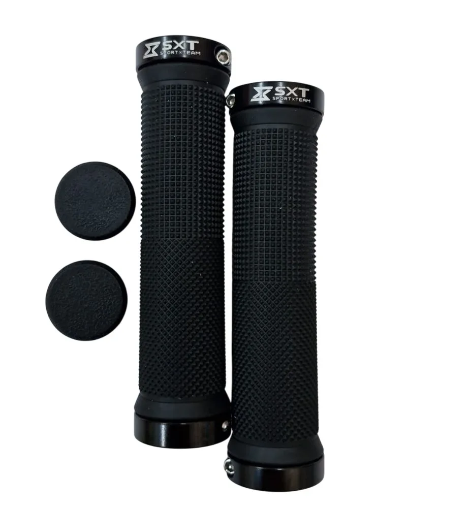 Mansoane MTB ZN-002 - 130 mm Lock-On Dublu Negru (3/3)
