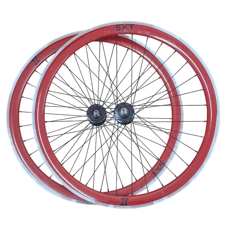 Set Roti Single Speed/Fixie 700-32H 40 mm Rosu (1/8)