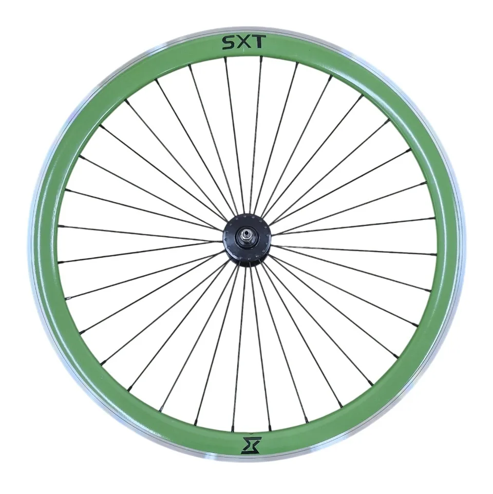 Roata Fata Single Speed/Fixie 700-32H 40 mm Verde (1/7)