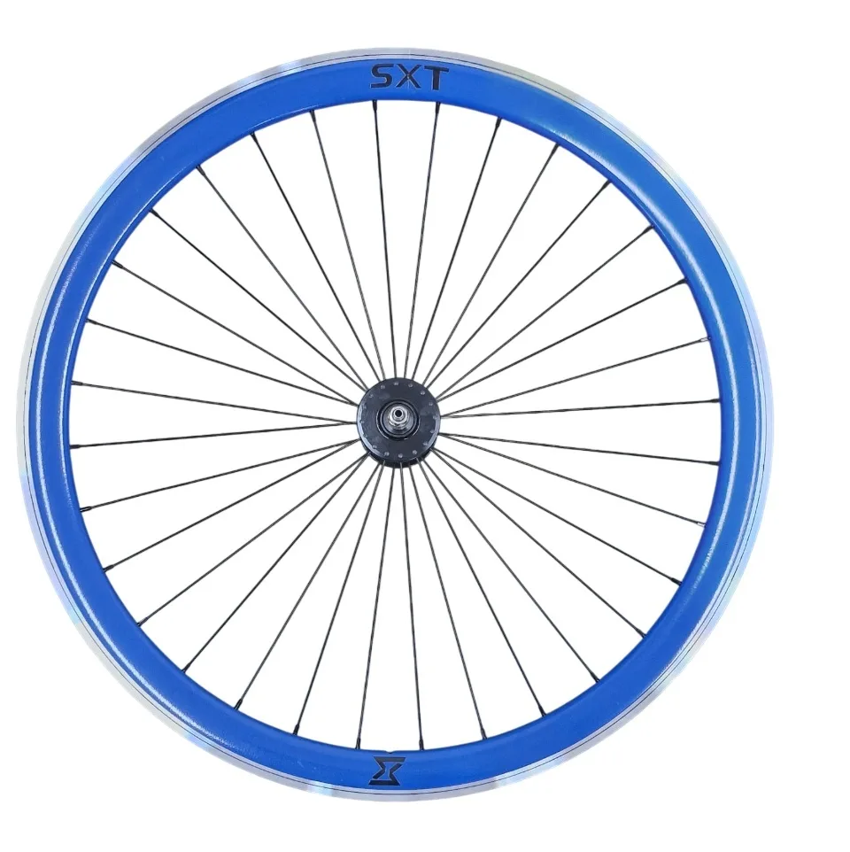 Roata Fata Single Speed/Fixie 700-32H 40 mm Albastru (1/7)