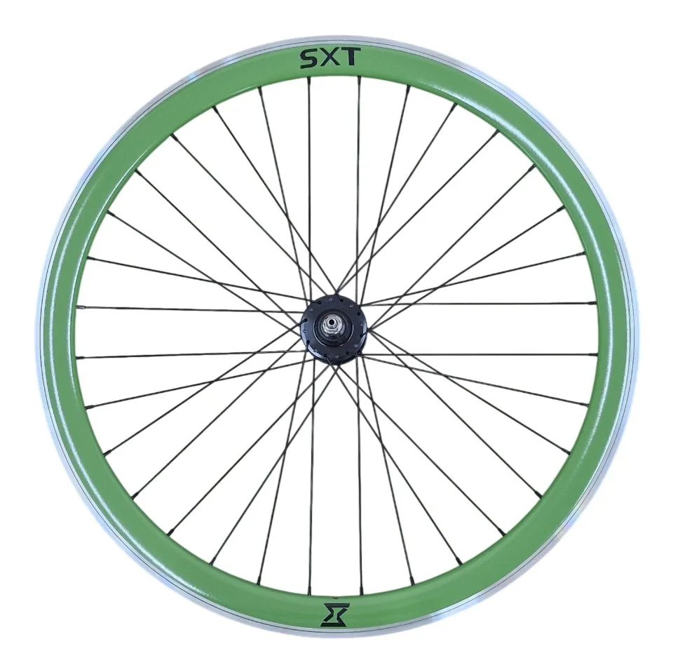 Roata Spate Single Speed/Fixie 700-32H 40 mm Verde (1/7)