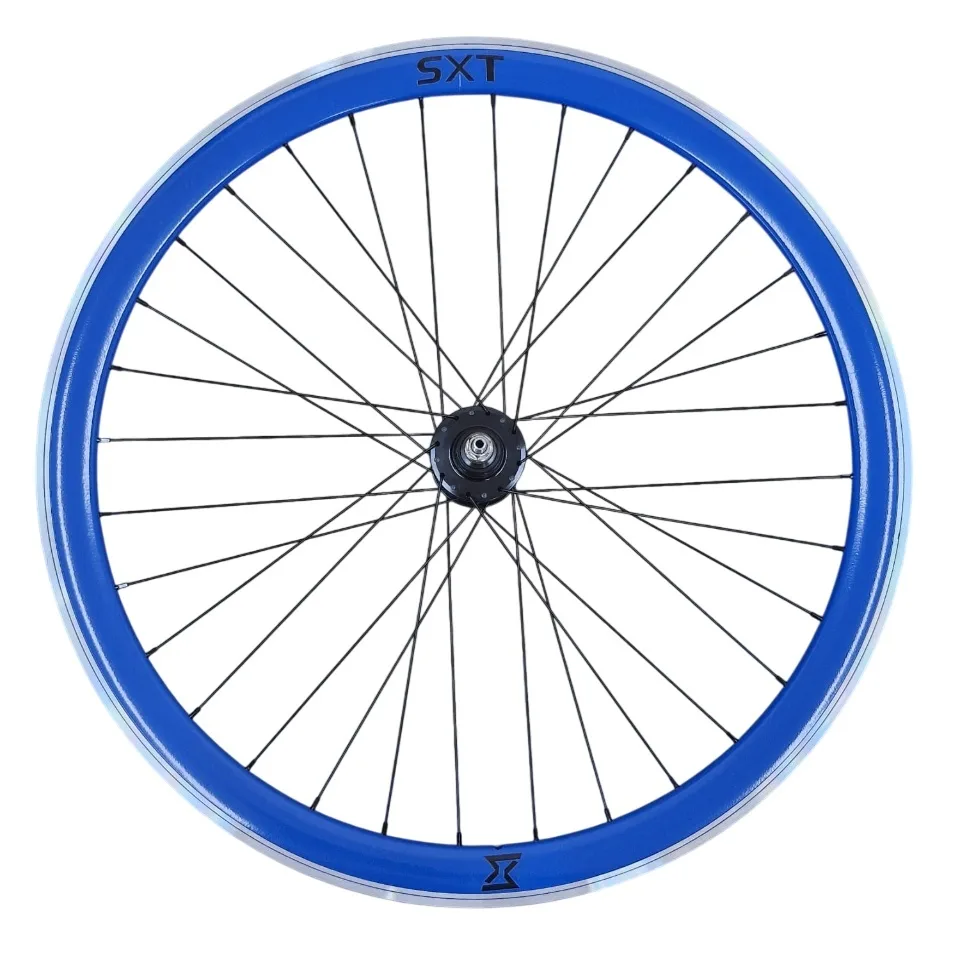 Roata Spate Single Speed/Fixie 700-32H 40 mm Albastru (1/7)