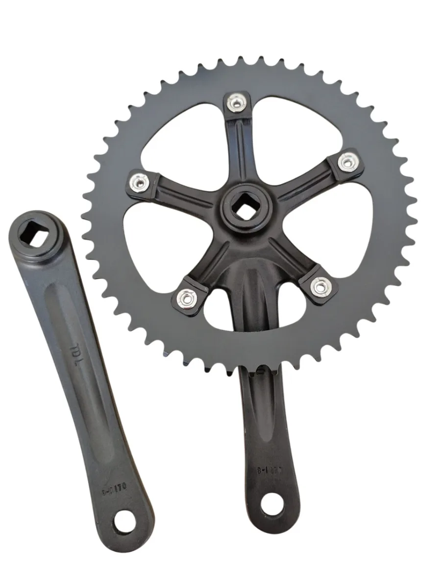 Angrenaj Pedalier 48 T Negru Aluminiu/Metal (2/3)