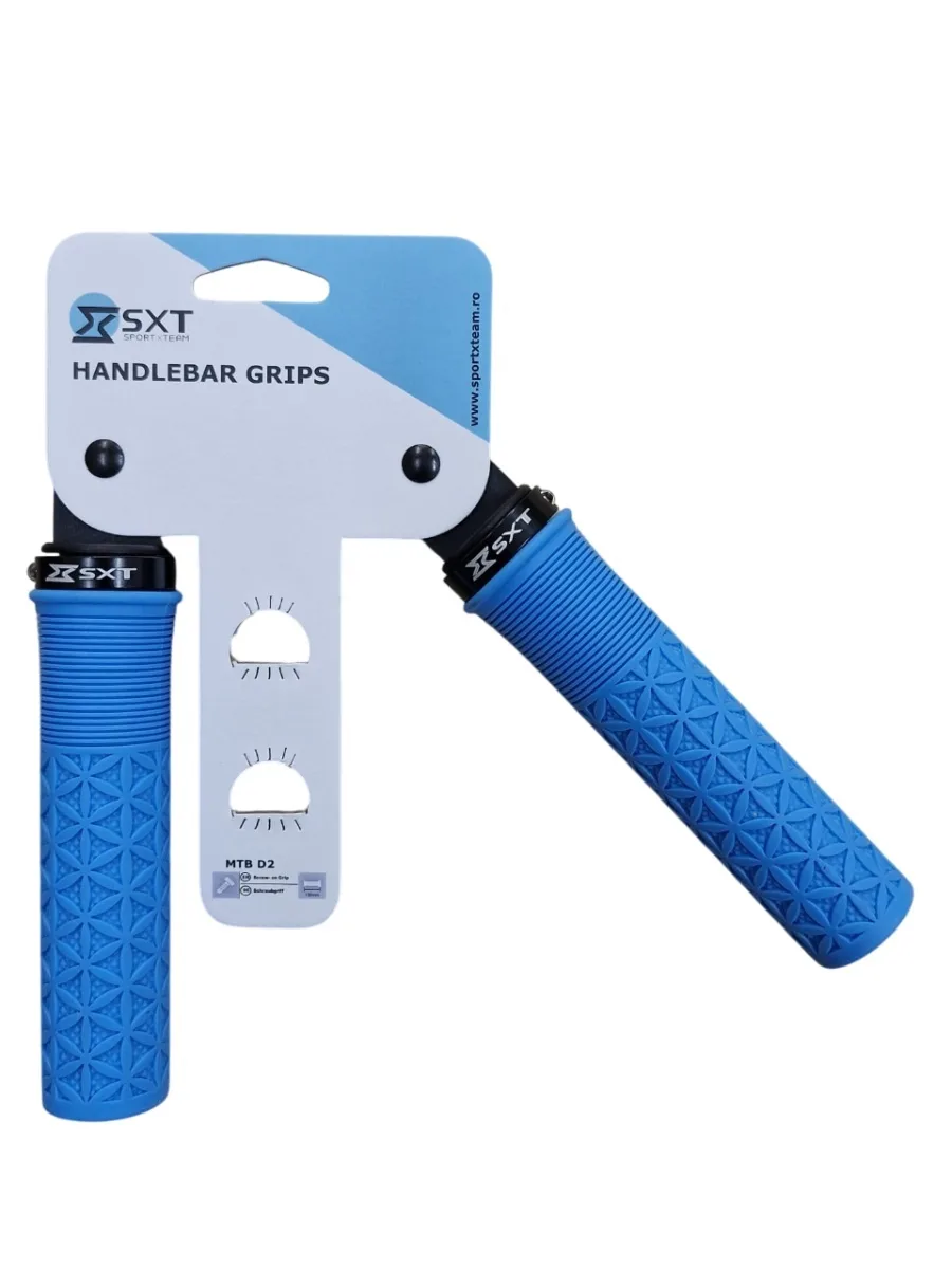 Mansoane MTB ZN-047 - 130 mm Lock-On Albastru (4/4)