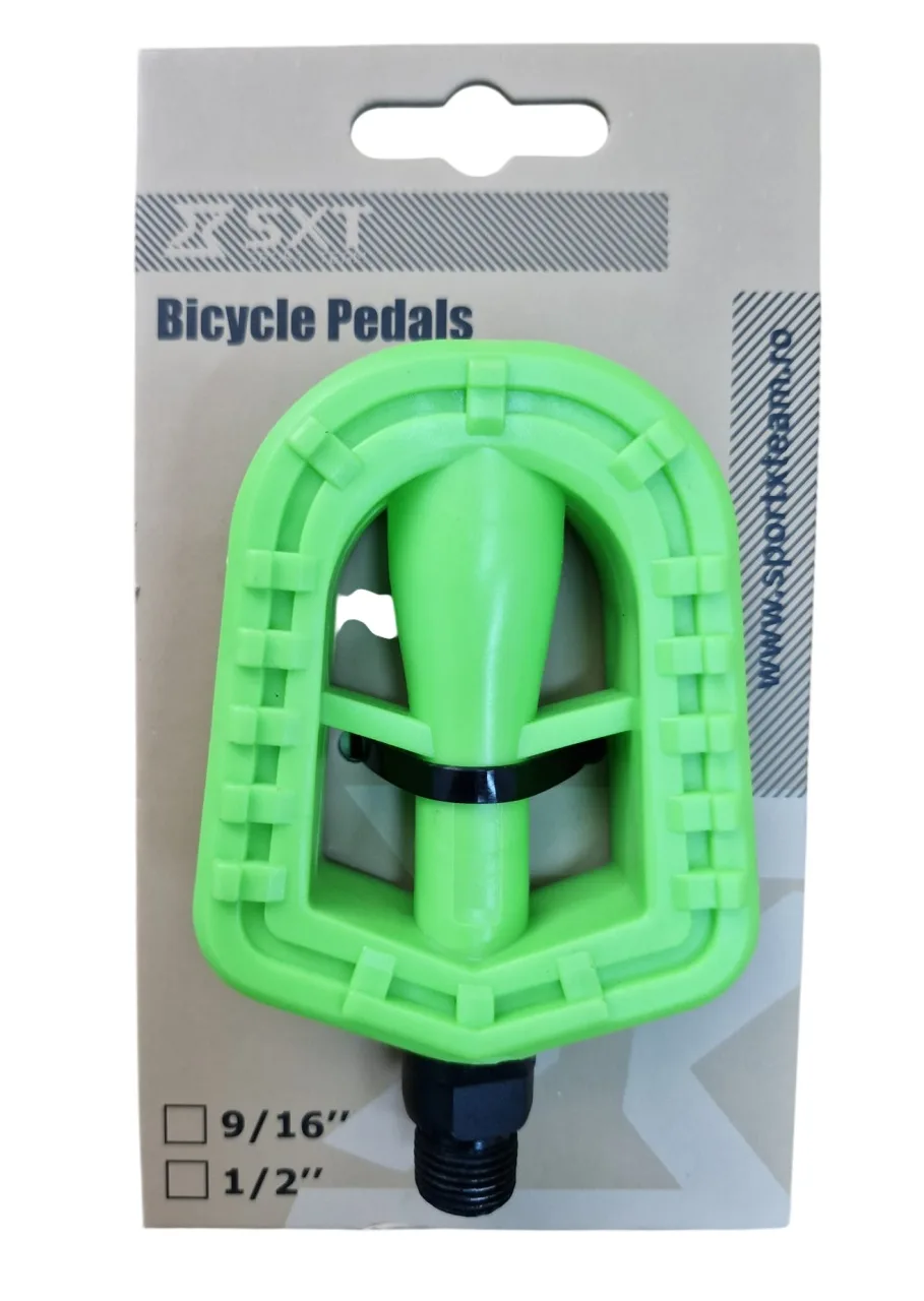 Pedale Plastic 24X Ax 9/16" Verde Neon (2/2)
