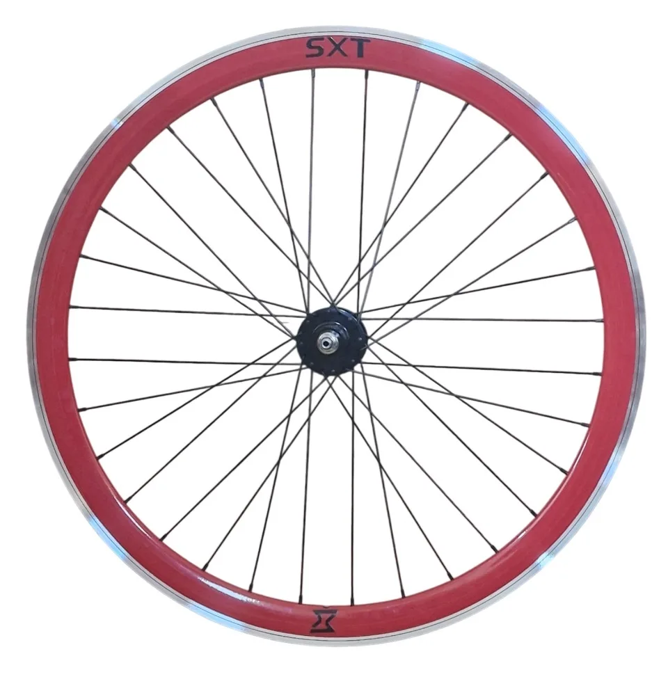 Roata Spate Single Speed/Fixie 700-32H 40 mm Rosu (1/7)