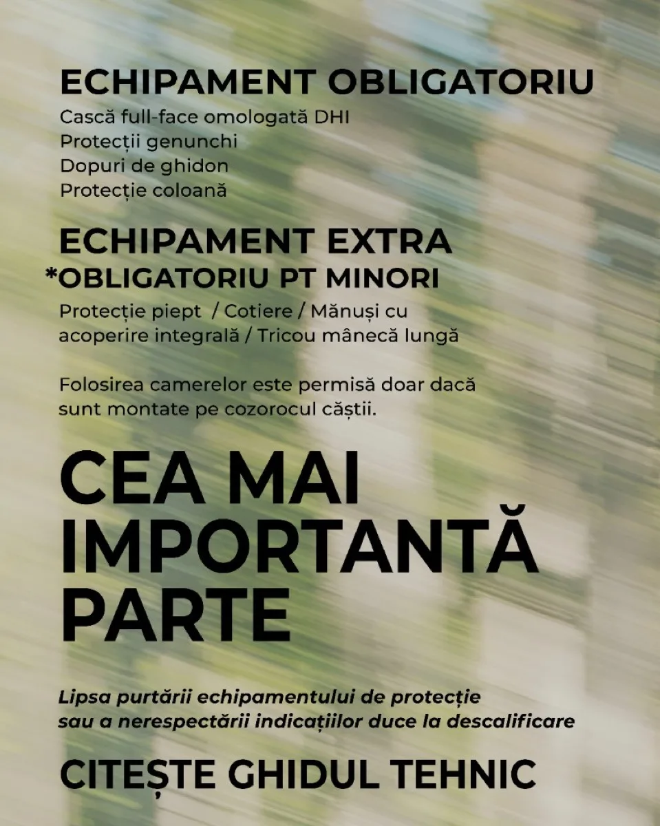 Echipament obligatoriu downhill Azuga